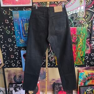 Rare Vintage 90s Womans Black Calvin Klein Bootcut Jeans Size 10